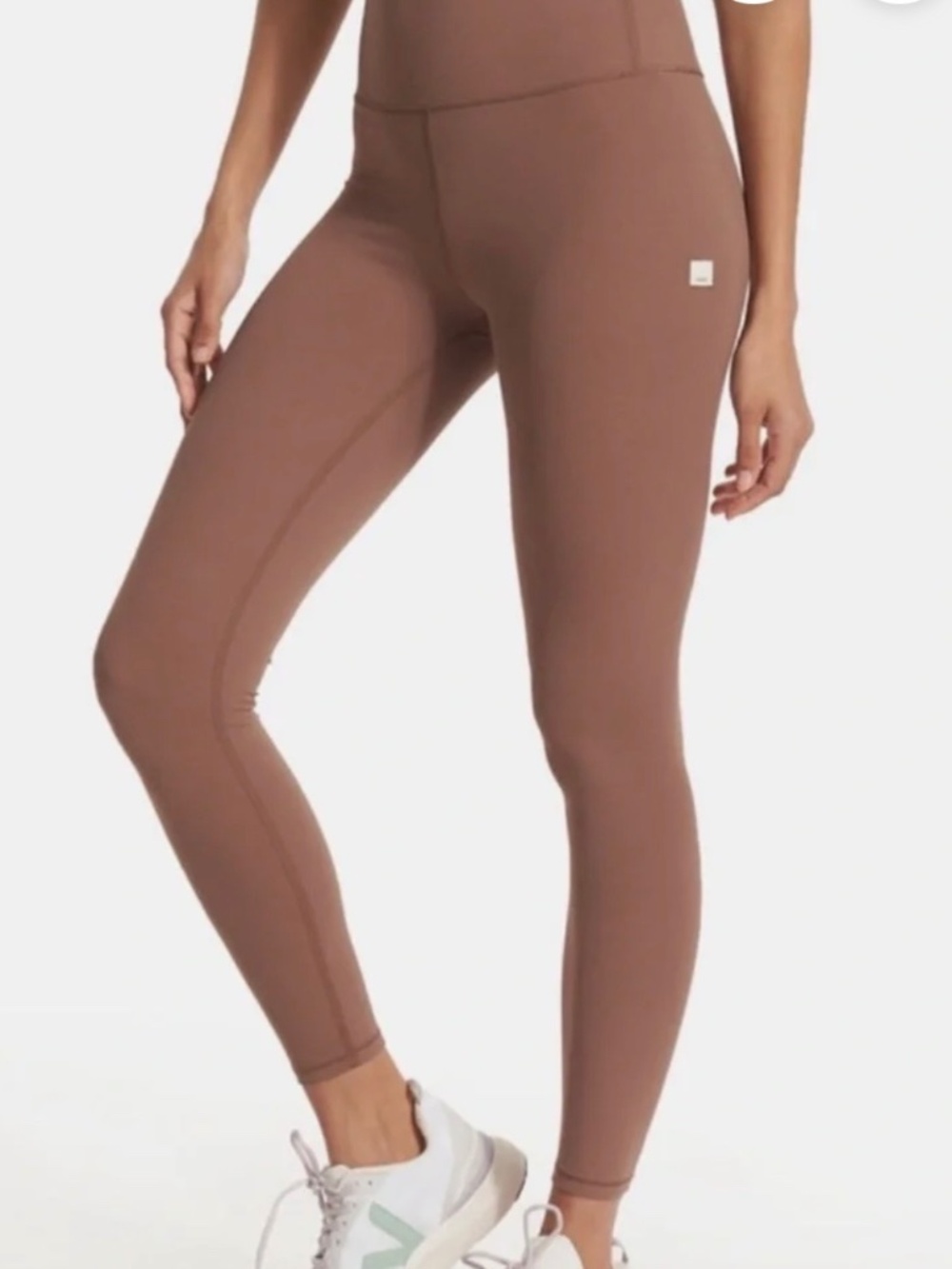 Vuori All the Feels Leggings, Color Almond, Size Medium